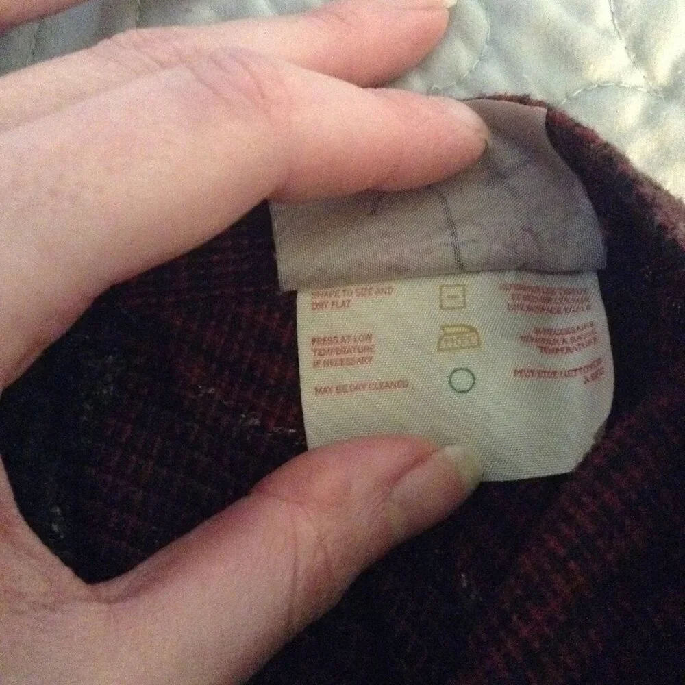 Vintage 1970s '70s Pleated Plaid Wool Skirt - Picture 4 of 5